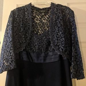 Navy blue semi-formal dress